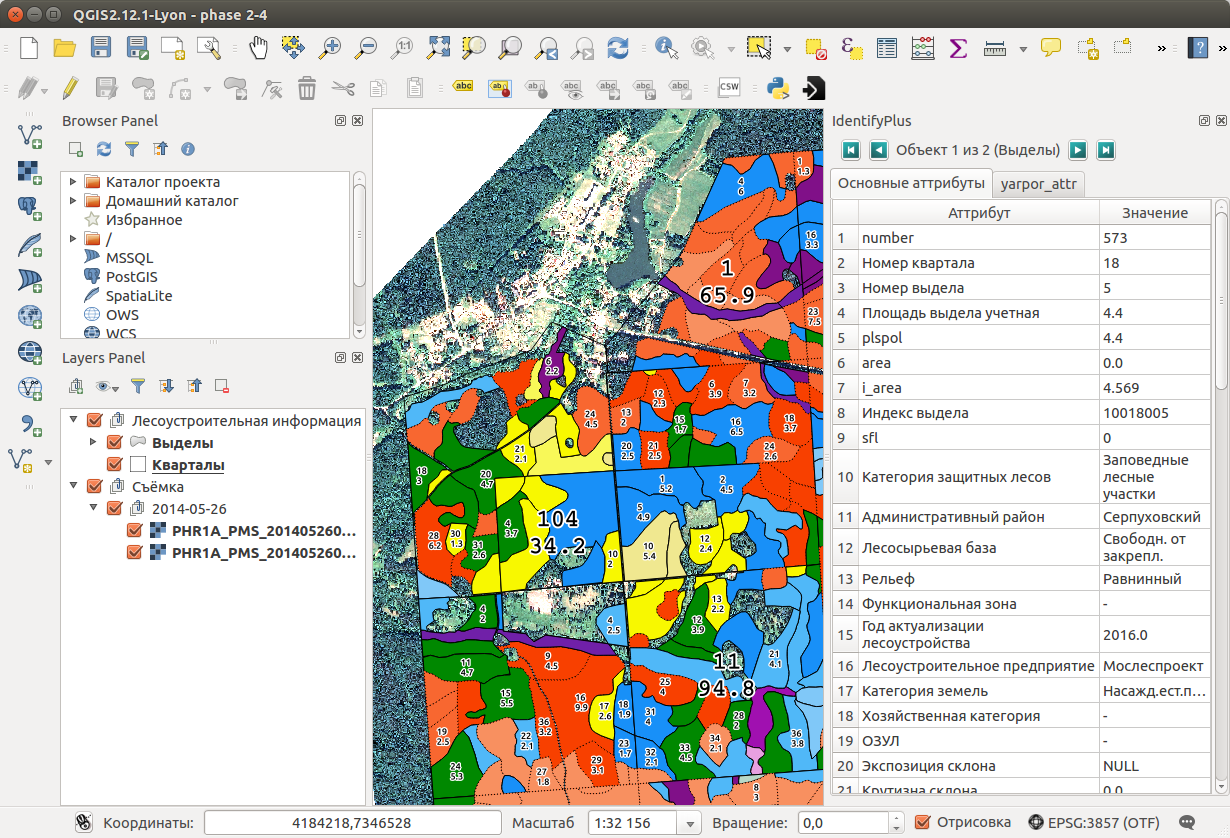 Карта qgis россия